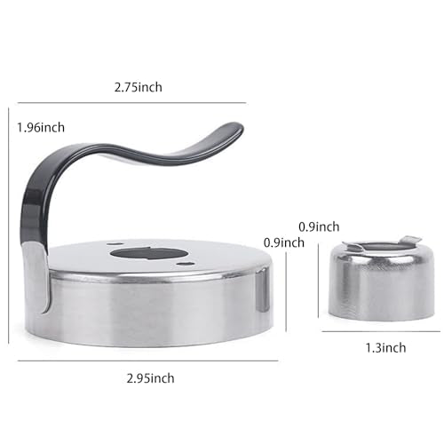 2Pcs Metal Round Cookie Cutter with Handle, Donut Maker Baking Tool, Pie Gadget