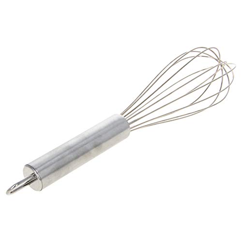 Utoolmart Whisk, 8 Inch Stainless Steel Egg Wire Whisks, Balloon wire whisk for Cooking Baking, Professional Whisking Wisk Kitchen Tool Utensil, Wisker for Stirring