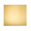 12" x 12" Gold Square Scalloped Cake Boards – Heavy Duty Solid Paperboard Cake Base, Thick & Rigid – 25-Pack - color: Gold, size: 12 Inch x 12 Inch