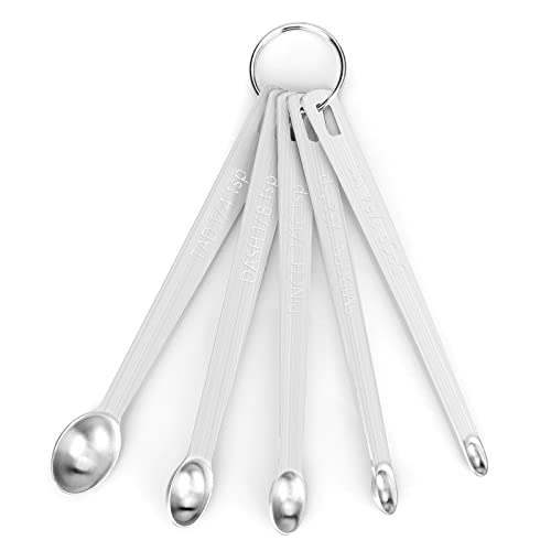 5pcs Mini Measuring Spoon Set, Heavy Duty Stainless Steel - size: 5pcs-mini-steel