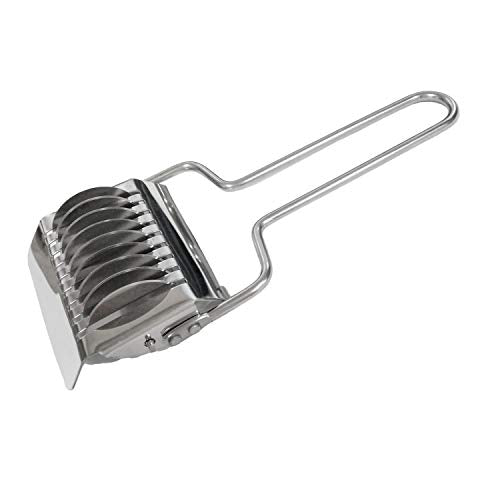 Pasta Noodle Cutter Stainless Steel Pasta Spaghetti Maker Noodle Lattice Roller Dough Cutter Masher Kitchen Tool