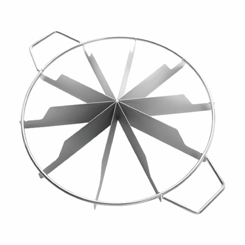 10 Slices Pie Cutter Cookie Cutters Pizza Cutters Stainless Steel Side-Handles - size: 10 Slices Pie Cutter