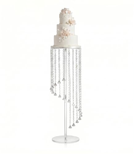 SealSee Acrylic Cake Stand,Detachable Cake Rack Circular Cupcake Rack - size: Middle Extra Tall