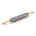 Marble Rolling Pin, Non-Stick Polished Dough Roller, Pasta, Dumpling, Ravioli, Fondant,Pie Crust, Kitchen Baking Pastry Tools Grey Marble - color: Gray Marble