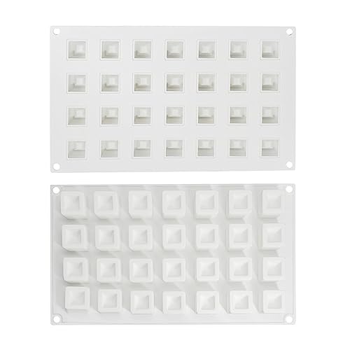 Epoxy Resin DIY Ice Cube Mold - 28 Grid Square Silicone Mold (11.8 x 7 x 1 inch) - size: Square E_11.8 x 7 x 1 inch