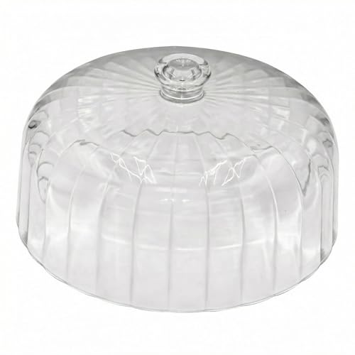 cutesun 11in Acrylic Cake Dome Cover, Clear Lid Only for 10.4in Cake Stand