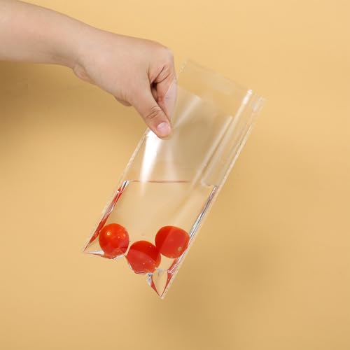 400PCS Thick Clear Cellophane Bags Self Sealing 6x5 Inches Cookie Bags Self Adhesive Resealable Cello Bag for Packaging Cookies Party Favors,3.2Mil - color: 6"x5"-400PCS
