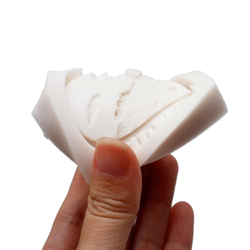 Silicone Heart Shape Tropical Scenery Theme Molds - color: Light White