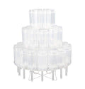 Jusalpha 3 Tier-Clear Acrylic Push Pop Cake Display Stand 3TPP (1 Set)