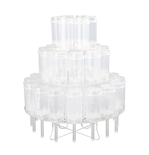 Jusalpha 3 Tier-Clear Acrylic Push Pop Cake Display Stand 3TPP (1 Set)