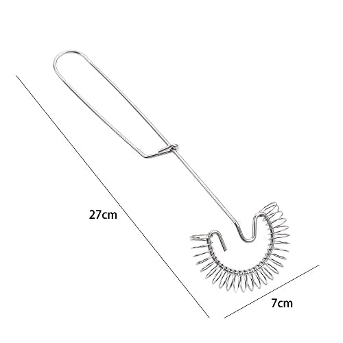 Pokinge 3 Pcs Egg Beaters, Stainless Steel Egg Whisk Spring Milk Blender Multifunctional Baking Pastry Tool Manual Kitchen Cooking Accessories