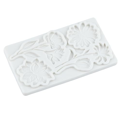 Flower Silicone Fondant Mold Daisy Flower Chocolate Candy Molds - color: Style P