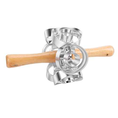 Donut Cutter, Aluminum Alloy Doughnut Cutter With Hole, Donut Roller With Rolling Pin And Handle For Dessert Shops Kitchens Home Baking (Style 2) - size: Style 2