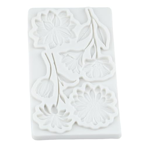 Flower Silicone Fondant Mold Daisy Flower Chocolate Candy Molds - color: Style P