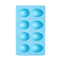 1 Pack Silicone Egg Molds 8 Cavity Easter Silicone Candy Mold 3D Egg-Shaped Silicone Baking Mold for Chocolate, Jello, Mini Cakes, DIY Desserts, Candy, Ice, Pudding, Baking (1, Blue) - color: Blue