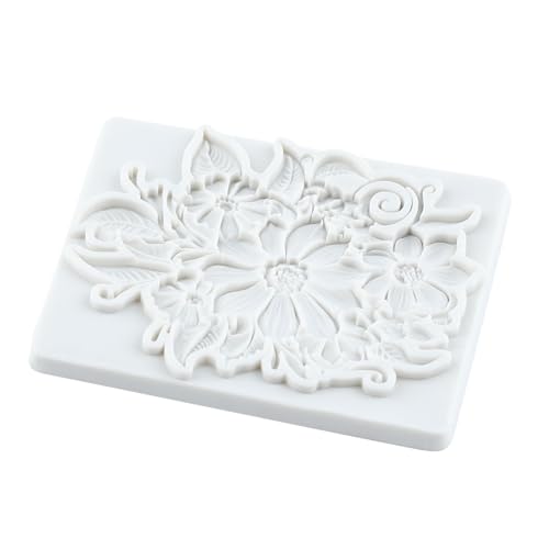 Lingzhi Baroque Style Silicone Molds Curlicues Scroll Lace Fondant Molds - color: Style A