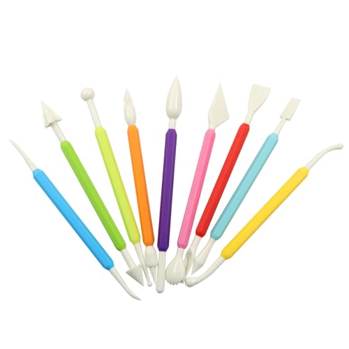 Rierdge 9 PCS Clay Tools Double-Ended Sculpting Tools Set
