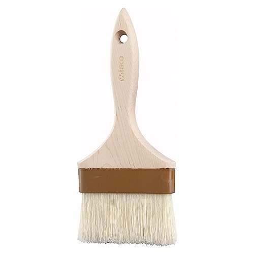 Winco 4" Boar Bristle Basting Brush - size: 4", style: Flat