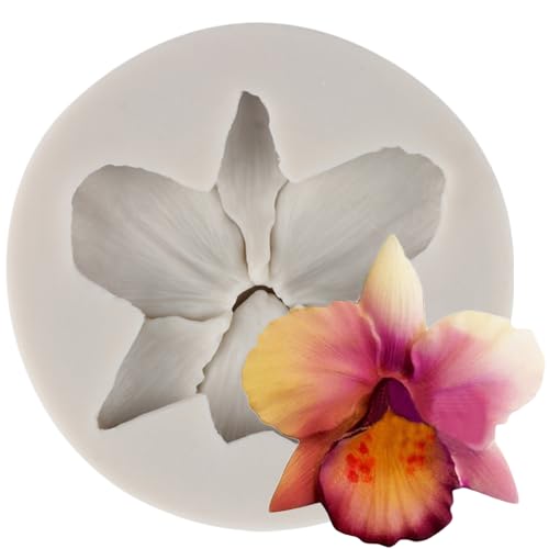 Orchid Flower Silicone Mold Flower Fondant Molds - color: Style O