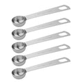 5PCS 1/2tsp(1/6tbsp, 2.5ml) Measuring Spoon, Stainless Steel Teaspoon - size: 1/2tsp