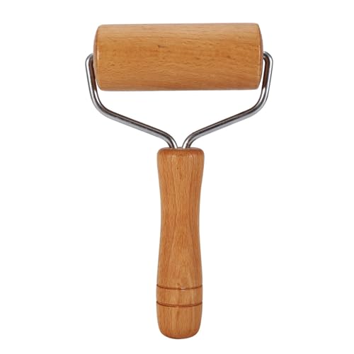 T Shape Pastry Roller, Fondant Bakery for Kitchen Pin Pastry Tool Dough Roller Wooden Multifunction Cookie Pizza Rolling Pin Pasta Hand Chapati(1) - color: 1