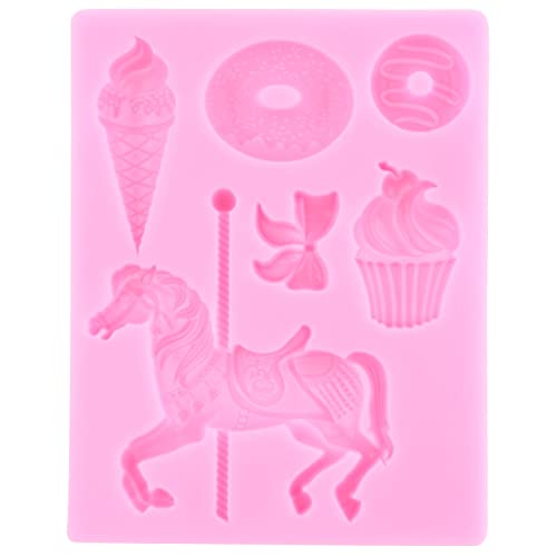 Carousel Horse Fondant Silicone Molds