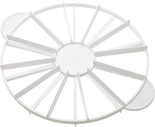 Round Slice & Pie Slicer, Cake Divider, Cheesecake Cutter, Double Sided Portion Marker, 14 or 16 Slices - Works for Cakes Up To 16-Inches Diameter - size: 3.9"