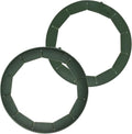 Silicone Pie Crust Shield Edge Protector Adjustable Fit 8-10.5 Inch Pie Pan - color: Dark Green