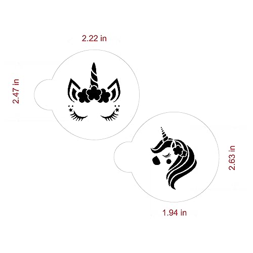 Unicorn Cookie Stencil Set C1027 by Designer Stencils