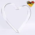 Ledido Reusable 10'' Fillable Acrylic Heart Charcuterie Board Box - color: Heart