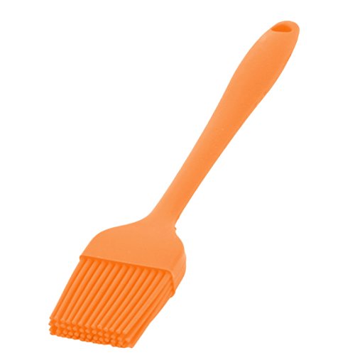 uxcell Silicone Family Bakery Cookie Cake Baking Tool Cream Butter Pastry Brush Orange - color: Orange