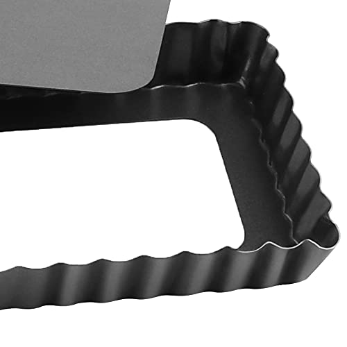 Rectangular Tart Pan 14 Inch Nonstick Quiche Pie Pan with Removable Bottom Tart Pan for Pies, Quiche Bakeware, Cheese Cakes, Desserts - size: 14" (Removable Bottom)