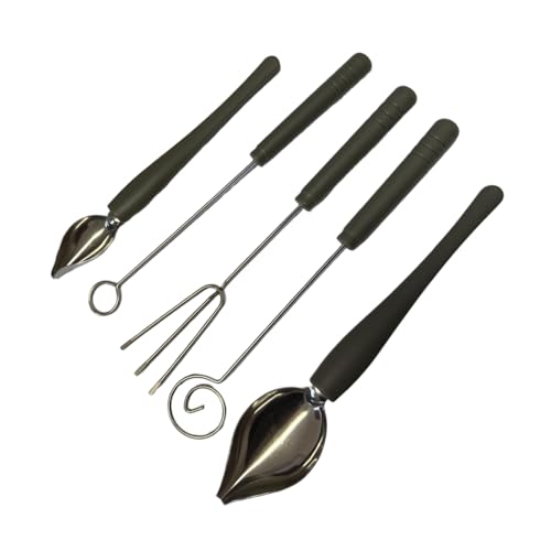 Candy Dipping Tools 5-Piece Set | Chocolate Dipping Tool for Easy Candy Making and Decorative Plating, Stainless Steel Construction for Durability and Effortless Cleaning