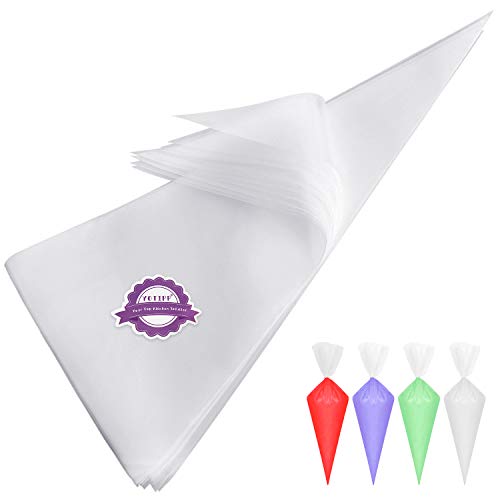 Extra Thick 100 Pack 18 Inch Disposable Piping Bag Pastry Icing Bag Cake Decorating Bags Large Size - size: 100 Pack 18 Inch Extra Thick