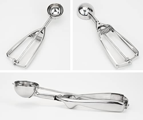 Professional 18/8 Stainless Steel Medium Cookie Scoop, Size 40 - size: #40 (1.7 Tbsp)