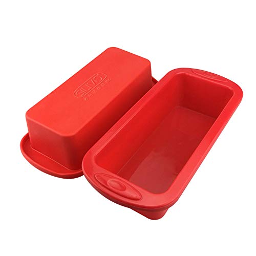 2 Pack Silicone Bread and Loaf Pans - size: Large, style: Set of 2