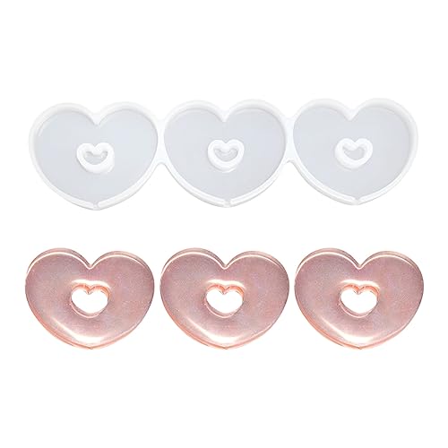 mostsom Silicone Lollipop Mold,Love Wings/Heart/Round Shape Mold,Cake Lollipop Fondant Mold,For Making Lollipop Chocolate Candy Cookie,Hard Candy,No Sticks 2PCS (Z Heart) - size: Z_ Heart