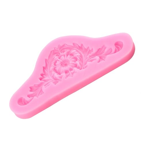 Baroque Style Curlicues Scroll Lace Fondant Silicone Mold - color: Style A