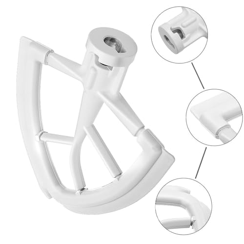 Flex Edge Beater Compatible With KitchenAid 4.5/5 Qt Tilt-Head Mixers,White - color: All White