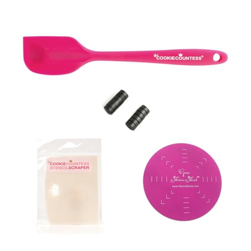 The Cookie Countess Cookie Stenciling Essentials - Tools for Stenciling a Cookie with Royal Icing