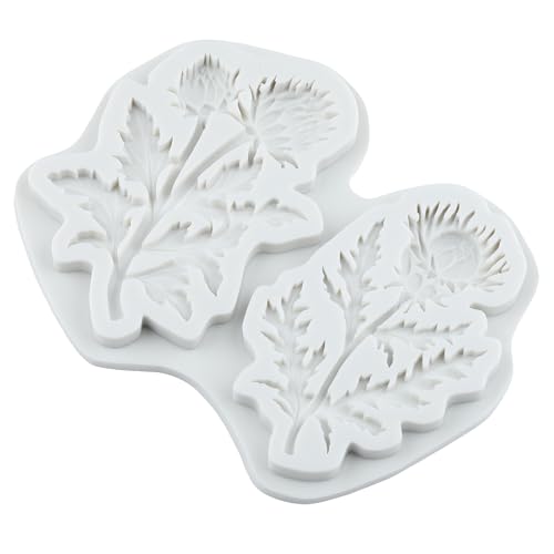 Thistle Flower Silicone Mold Flower Cake Decorating Fondant Molds - color: Style 17