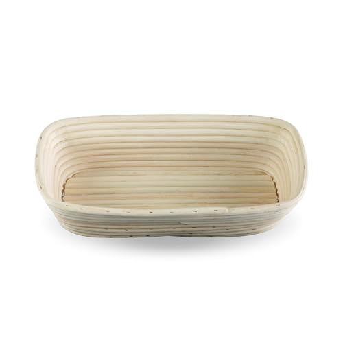 Frieling Proofing Basket, Brotform Bread Rising Banneton and Serving Basket, Rectangle, 12-Inch by 5.5-Inch - size: 12" x 5.5"