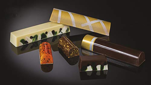 Martellato Polycarbonate Chocolate Mold, Rectangle Bar 39mm - size: Rectangle 39mm