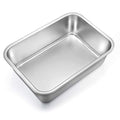 TeamFar Lasagna Pan, Rectangular Cake Pan Brownie Bake Dish Stainless Steel - size: 12.75" x 10" x 3.2"