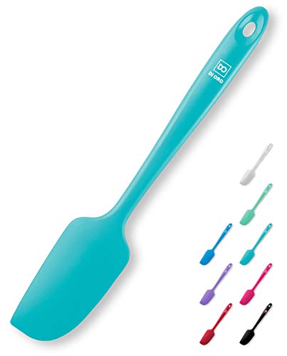 DI ORO Mini Silicone Spatula - Small Jar Scraper, 600F Heat Resistant, Teal - color: Teal