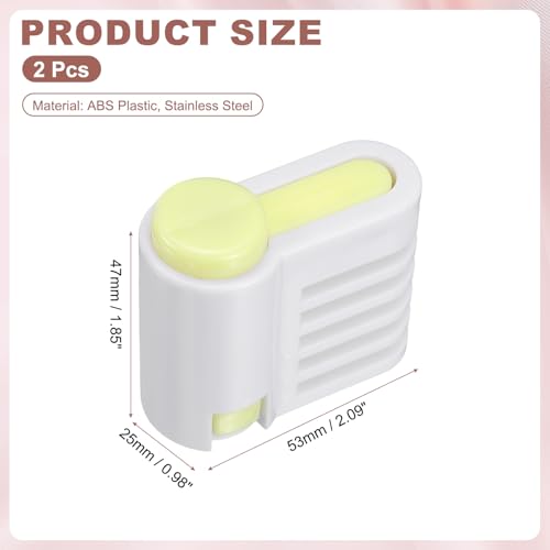 uxcell 2Pcs Cake Leveler Slicer DIY Cake Slicer 5 Layers Light Yellow - color: Light Yellow