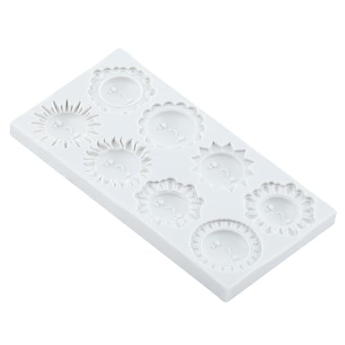 Sun Fondant Molds Smiling Sun Face Silicone Chocolate Mold - color: Style F