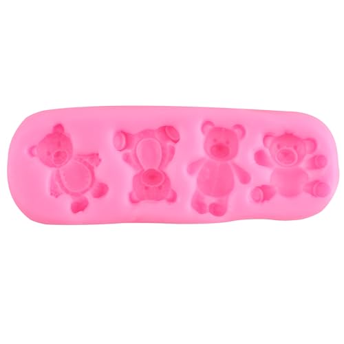 ZiXiang Bear Silicone Mold Valentine's Day Fondant Molds Set Of 5 - color: Style C