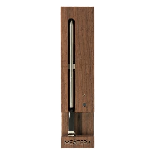 MEATER Plus Smart Meat Thermometer, Walnut, Bluetooth, 165ft, Grill & Oven - color: Walnut