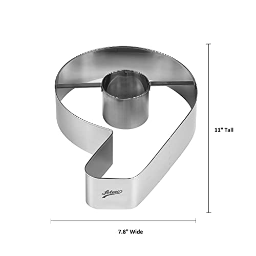 Ateco Extra Large Number 6 or 9 Cake Cutter - size: #6 or #9, 11-inches Tall